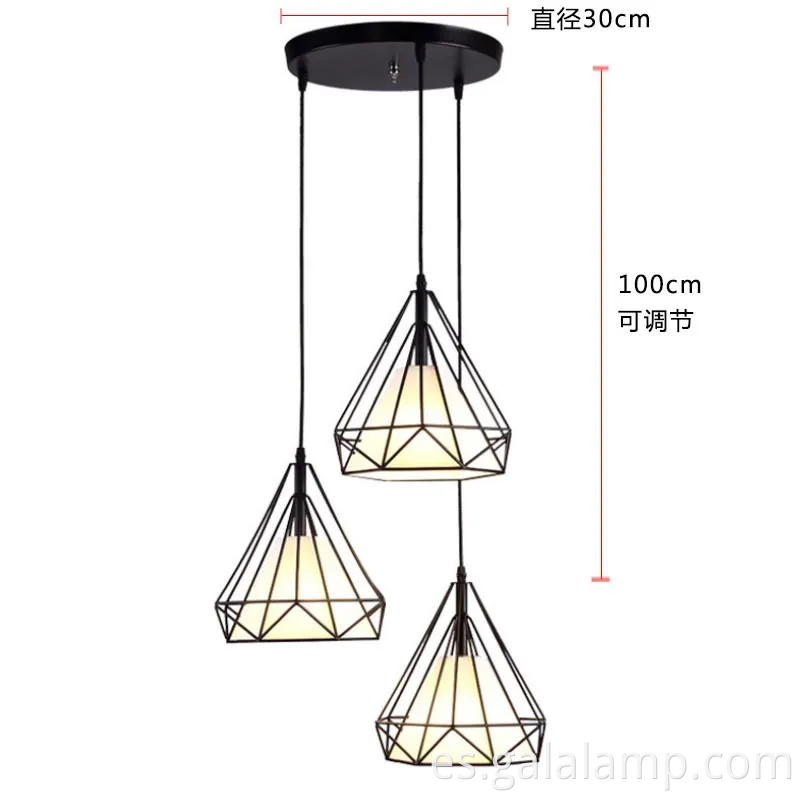 Landelier LED moderno elegante para restaurantes y cafés elegantes